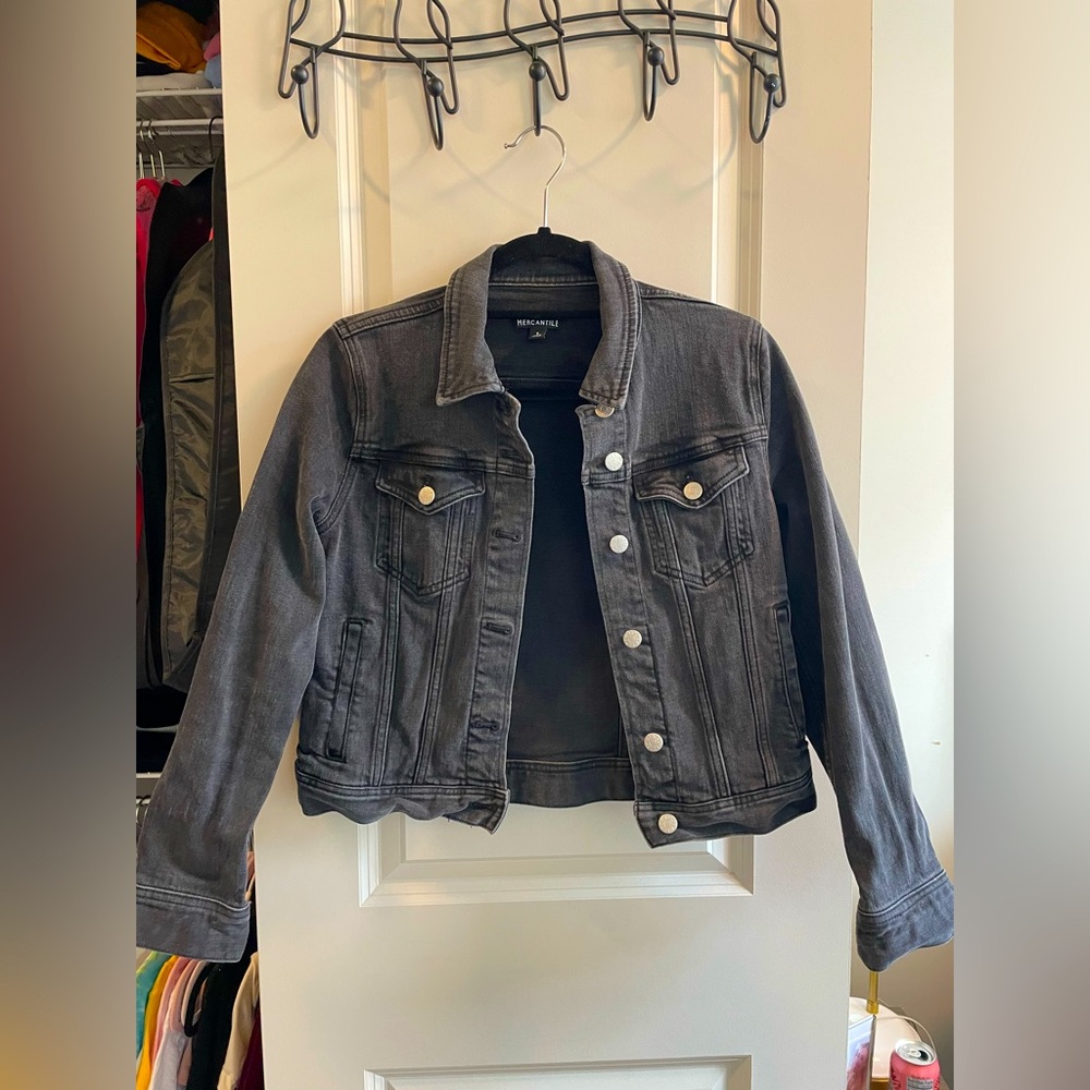 Jcrew black denim jacket